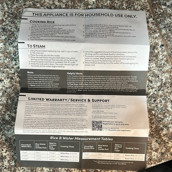 Aroma Black Rice Cooker with Steamer - Picture 16 of 16